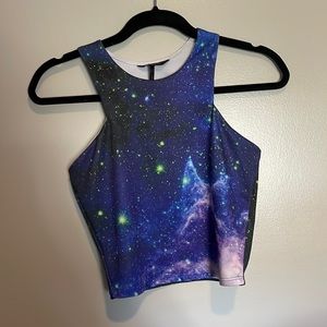 Galaxy Crop Top